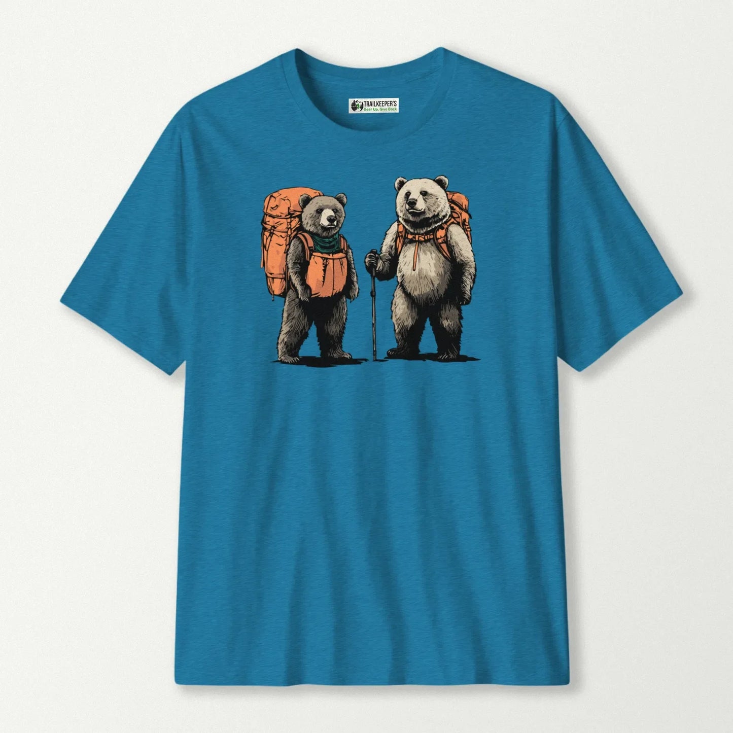Bear Backpacker Couple T-Shirt