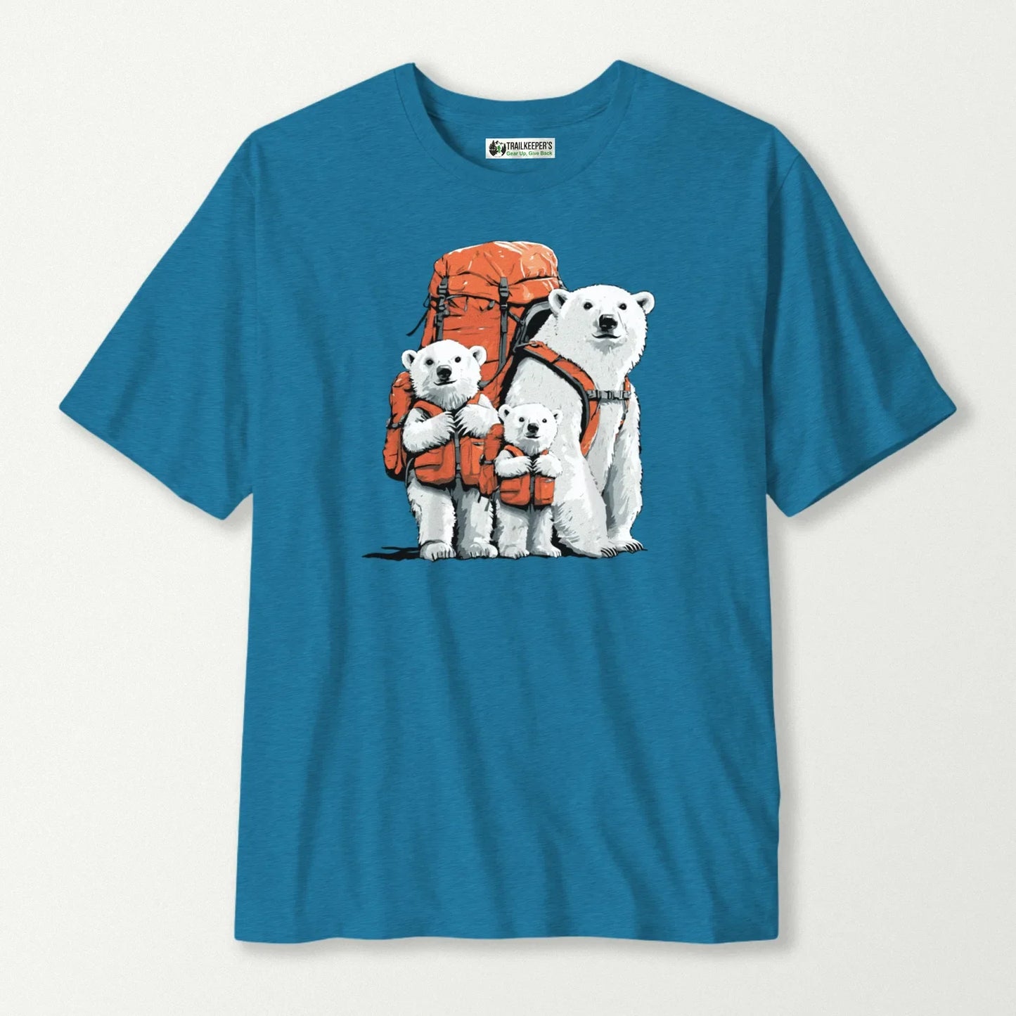 Polar Bear Backpacker Family T-Shirt
