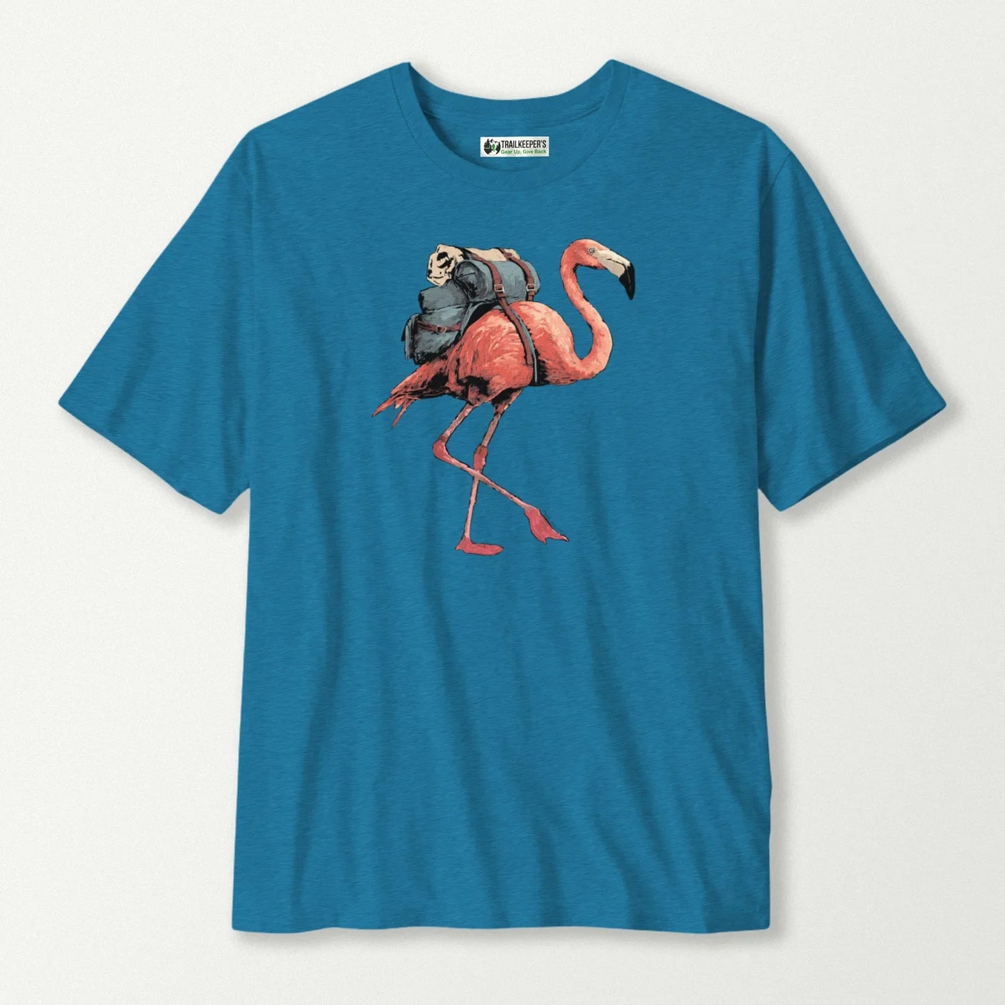 Caribbean Flamingo Backpacker T-Shirt