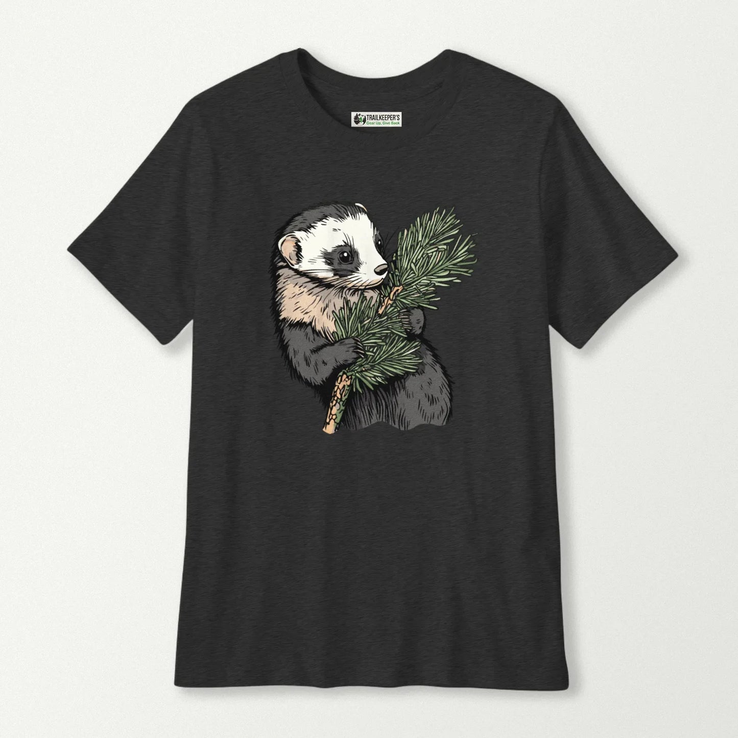 Ferret Tree Hugger Kids T-Shirt