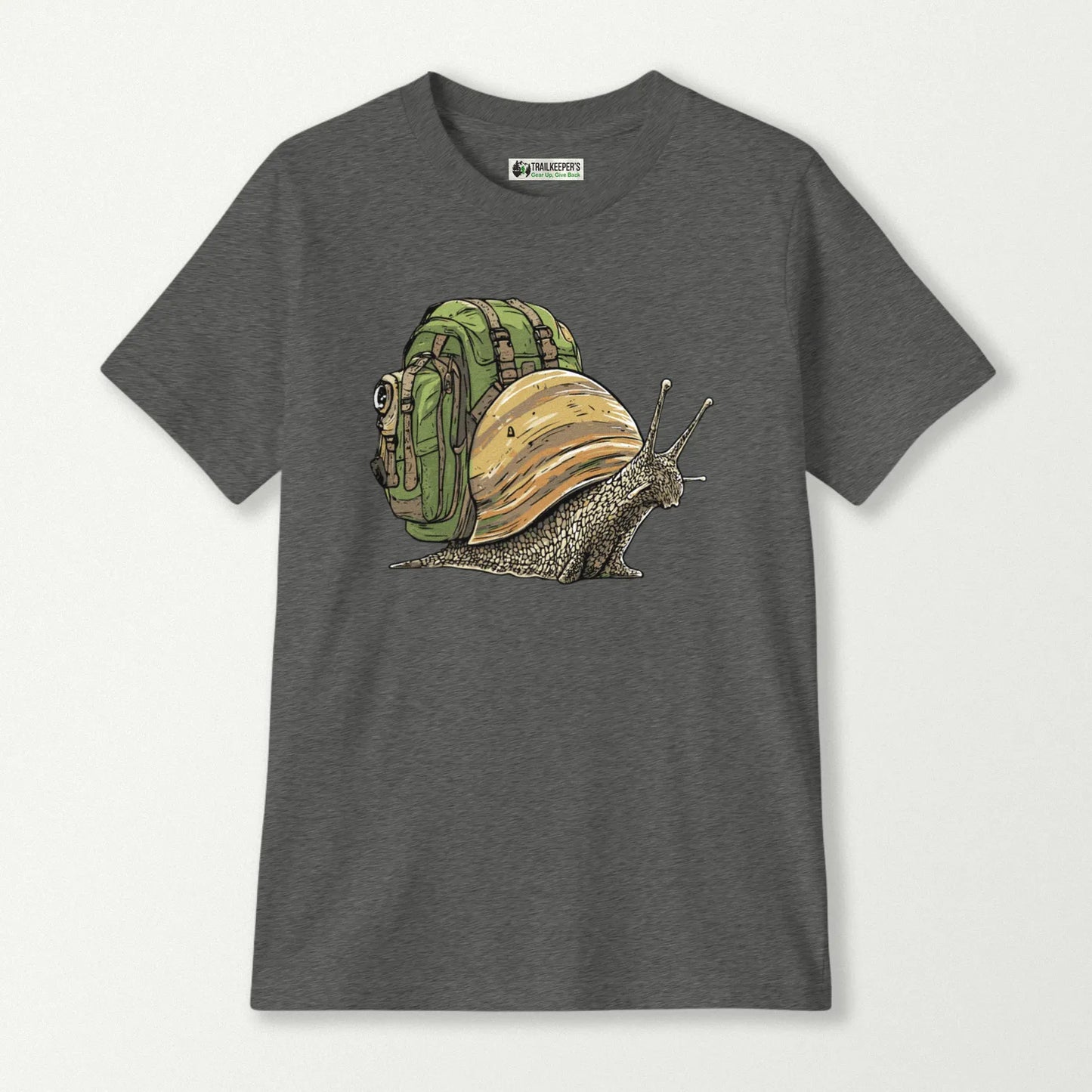 Snail Backpacker Kids T-Shirt