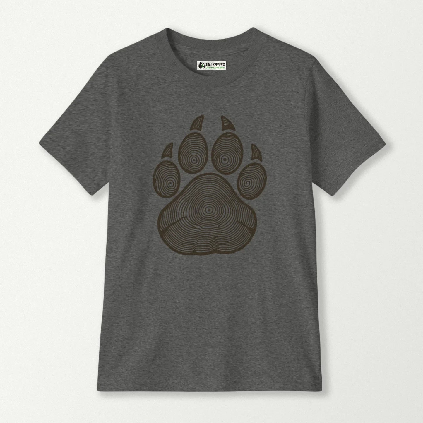 Wolf Paw Tree Rings Kids T-Shirt