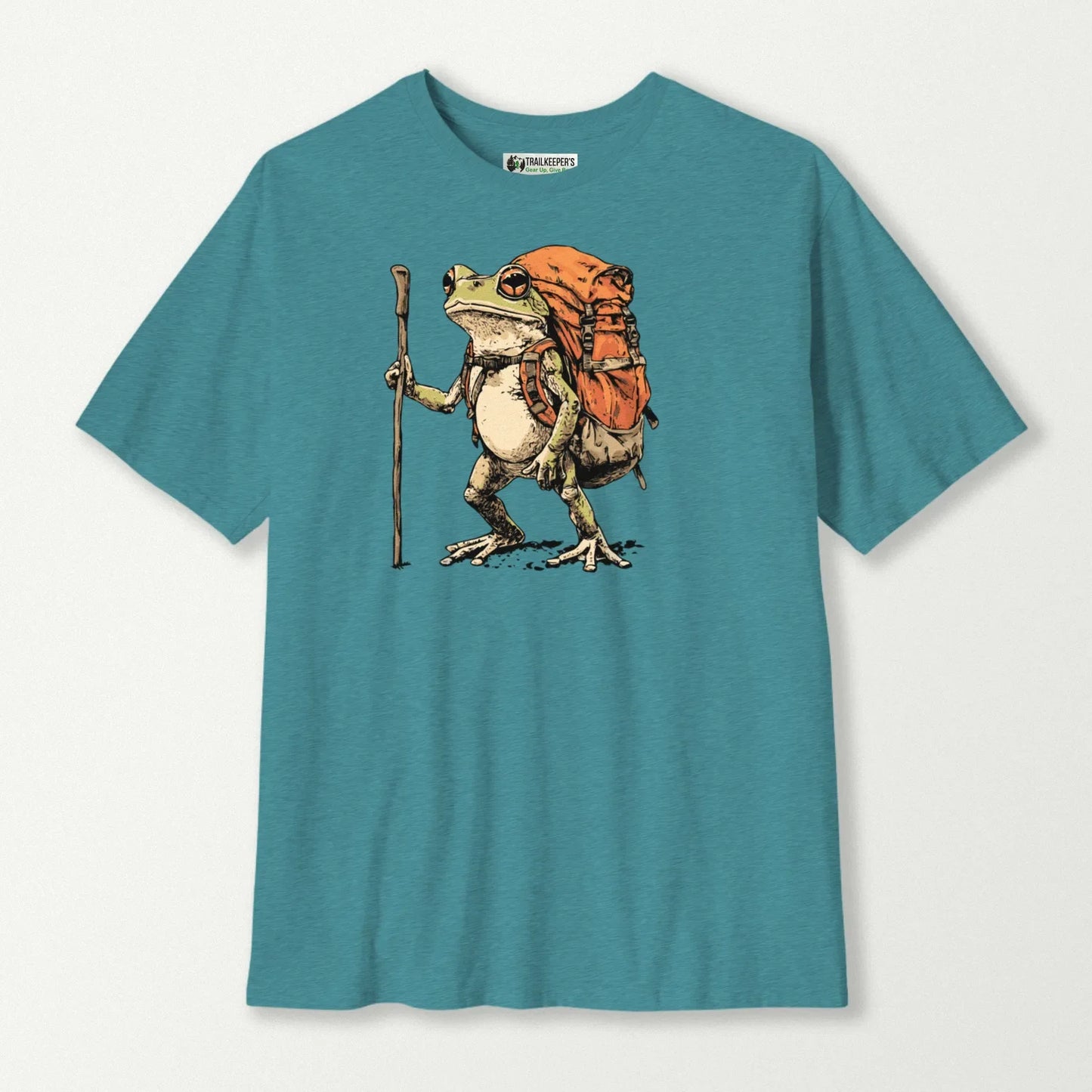 Green Tree Frog Backpacker T-Shirt