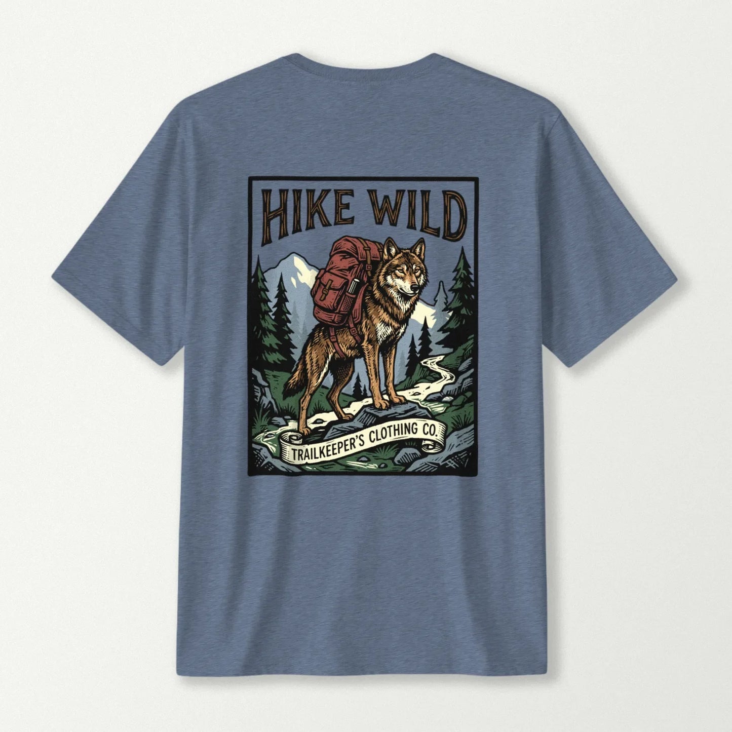 Hike Wild Wolf Backpacker T-Shirt