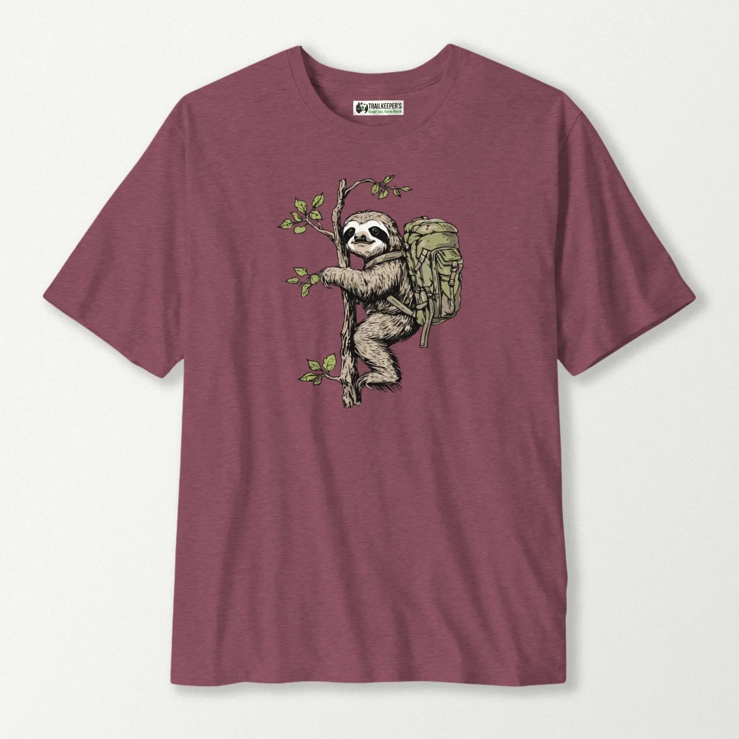 Sloth Backpacker In Tree T-Shirt