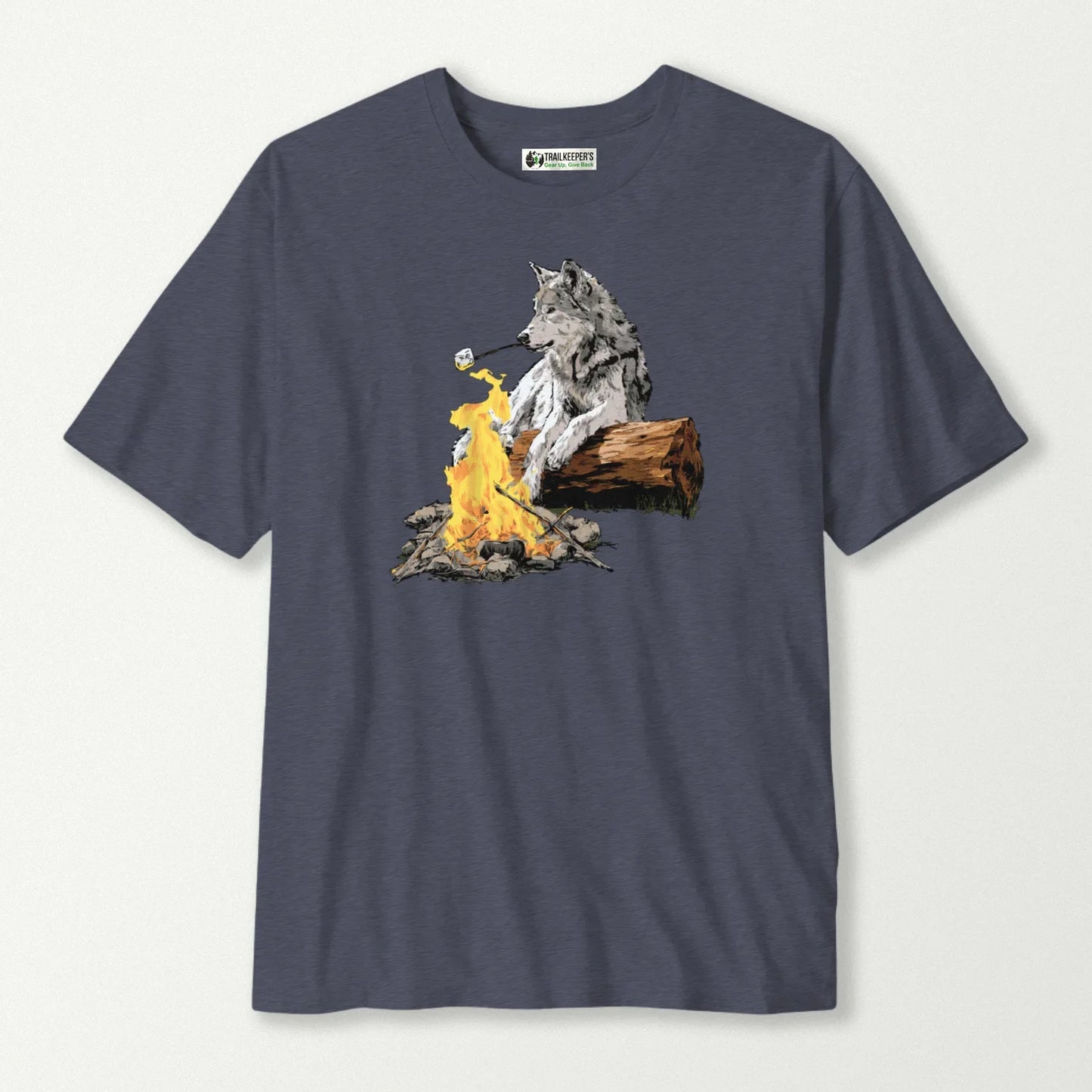 Wolf Marshmallow Roaster T-Shirt