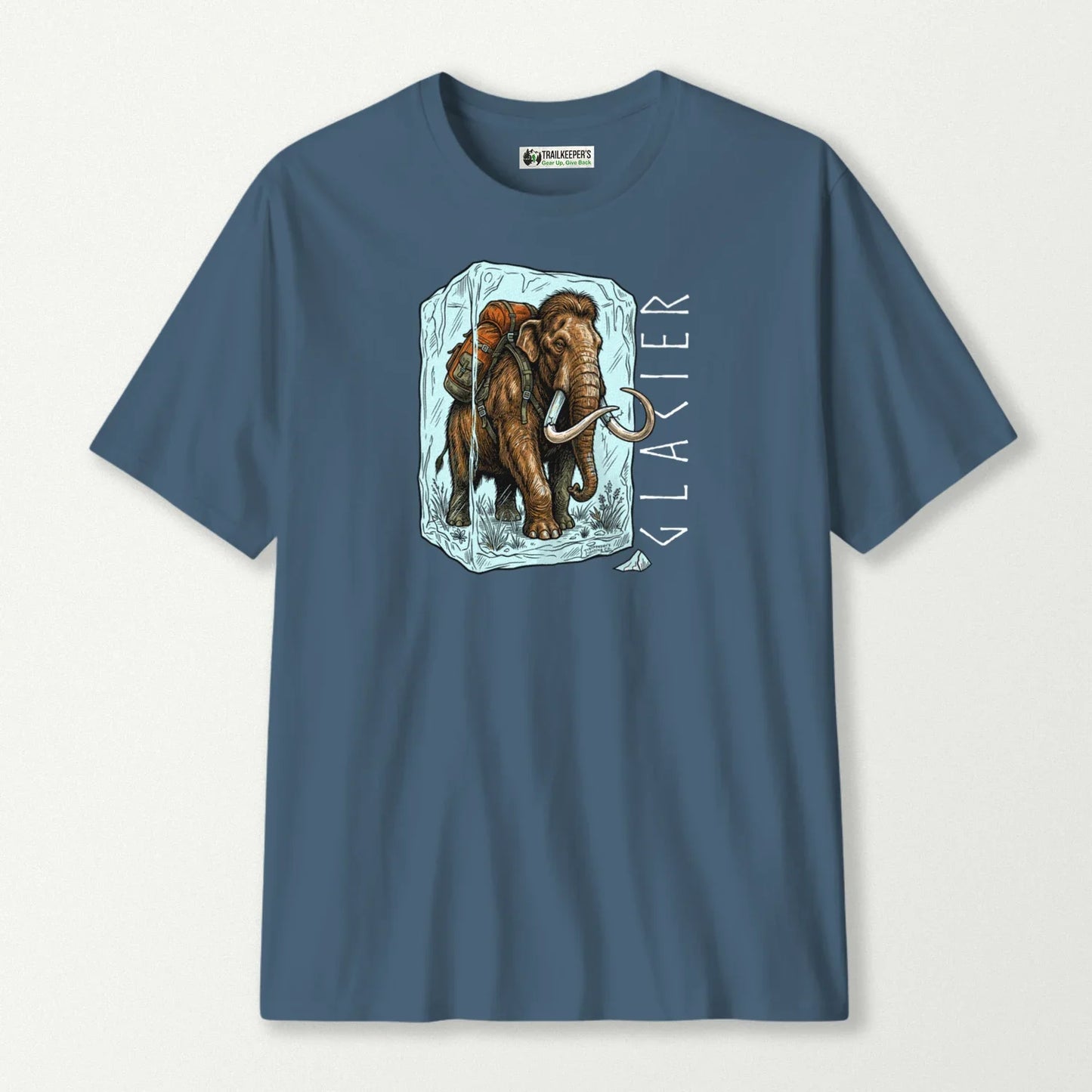 Woolie Mammoth Backpacker In Ice T-Shirt