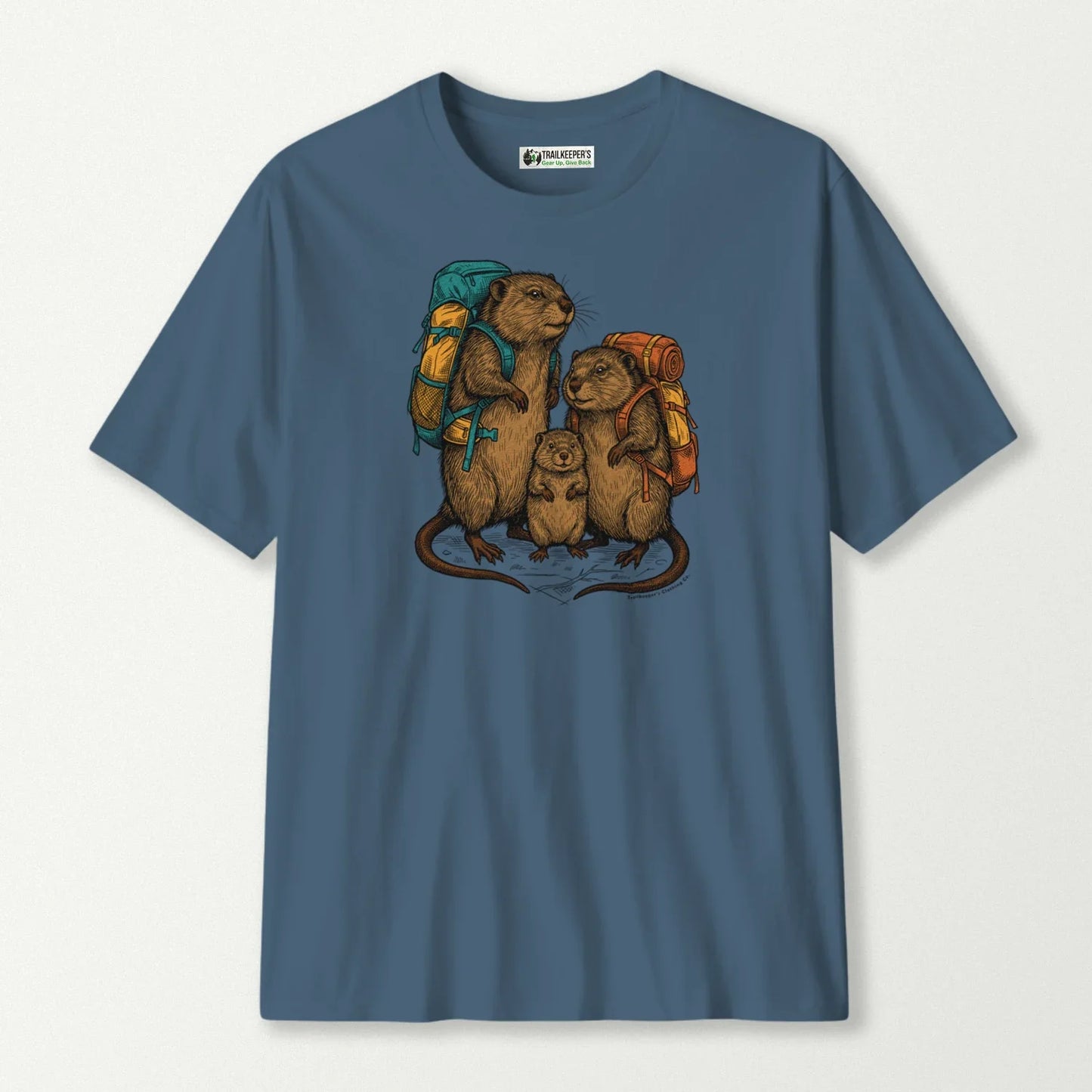 Muskrat Backpacker Family T-Shirt