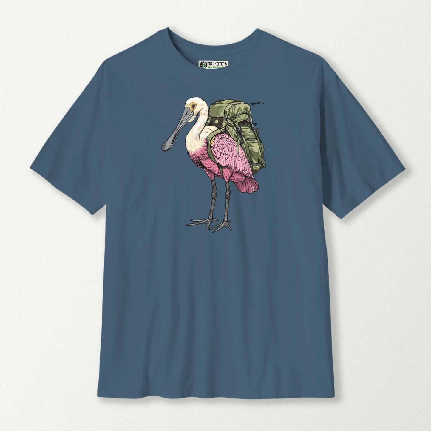Roseate Spoonbill Backpacker T-Shirt