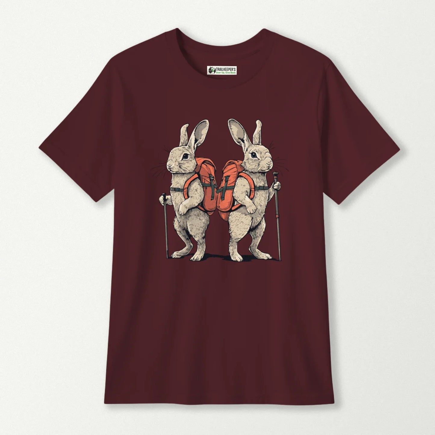 Rabbit Backpacker Couple Kids T-Shirt