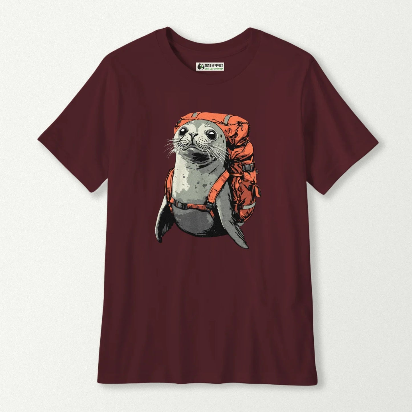 Grey Seal Backpacker Kids T-Shirt