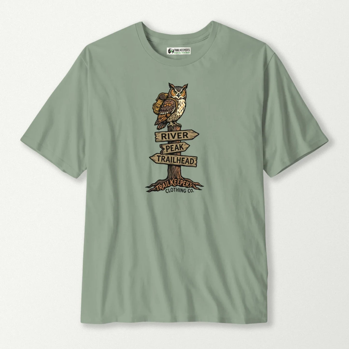 Trail Head Owl Backpacker T-Shirt