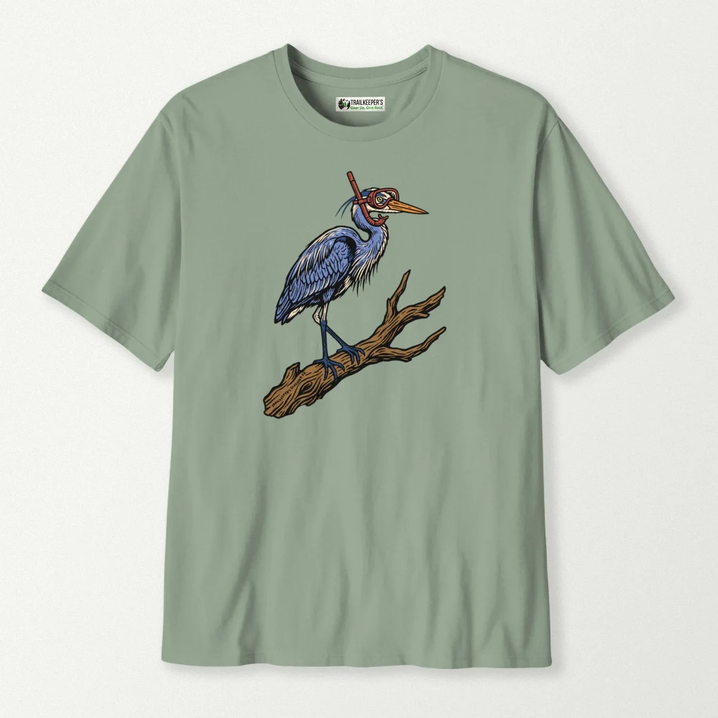 Blue Heron Snorkeling T-Shirt