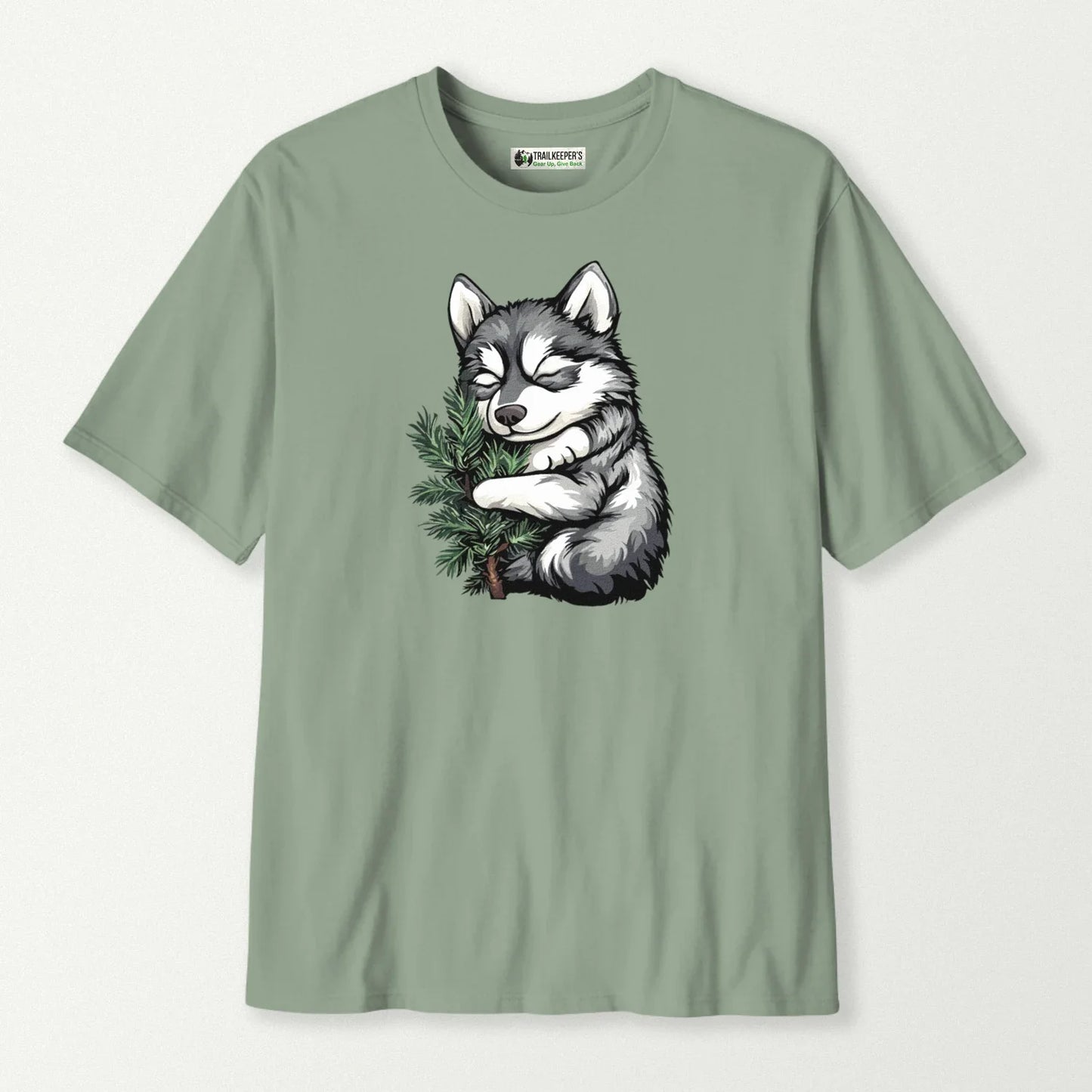 Husky Puppy Tree Hugger T-Shirt