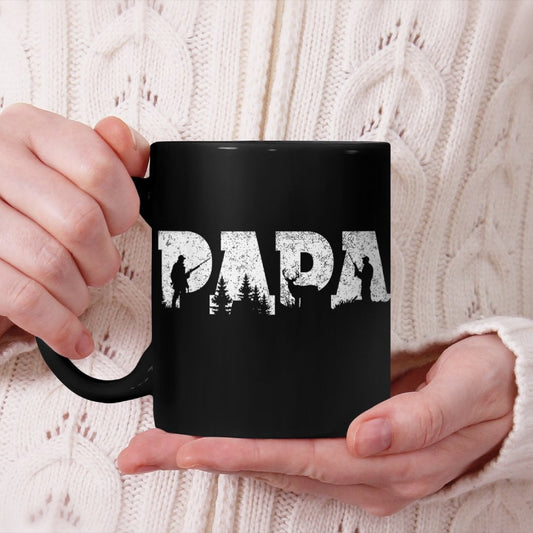 Hunting Papa Hunting Men Father's Day Vintage Beverage Mug