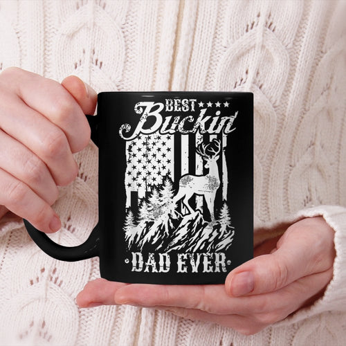 Best Buckin Dad Ever Beverage Mug Deer Hunting Father's Day Gift Beverage Mug