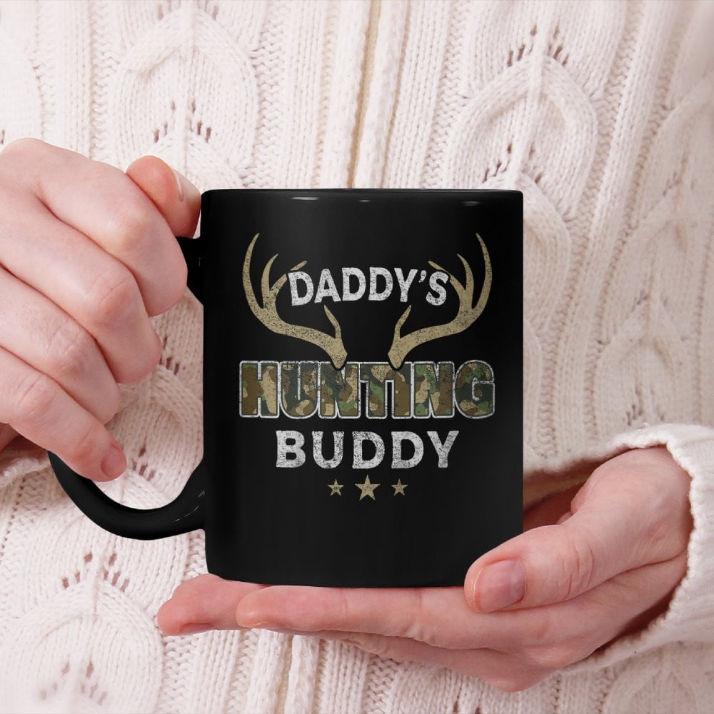 Daddy's Hunting Buddy Funny Daughter Son Future Hunter Beverage Mug