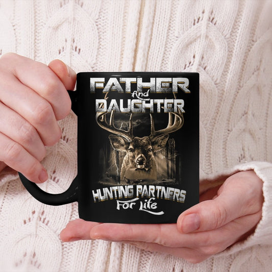 Father And Daughter Hunting Partners For Life Deer Hunter Beverage Mug