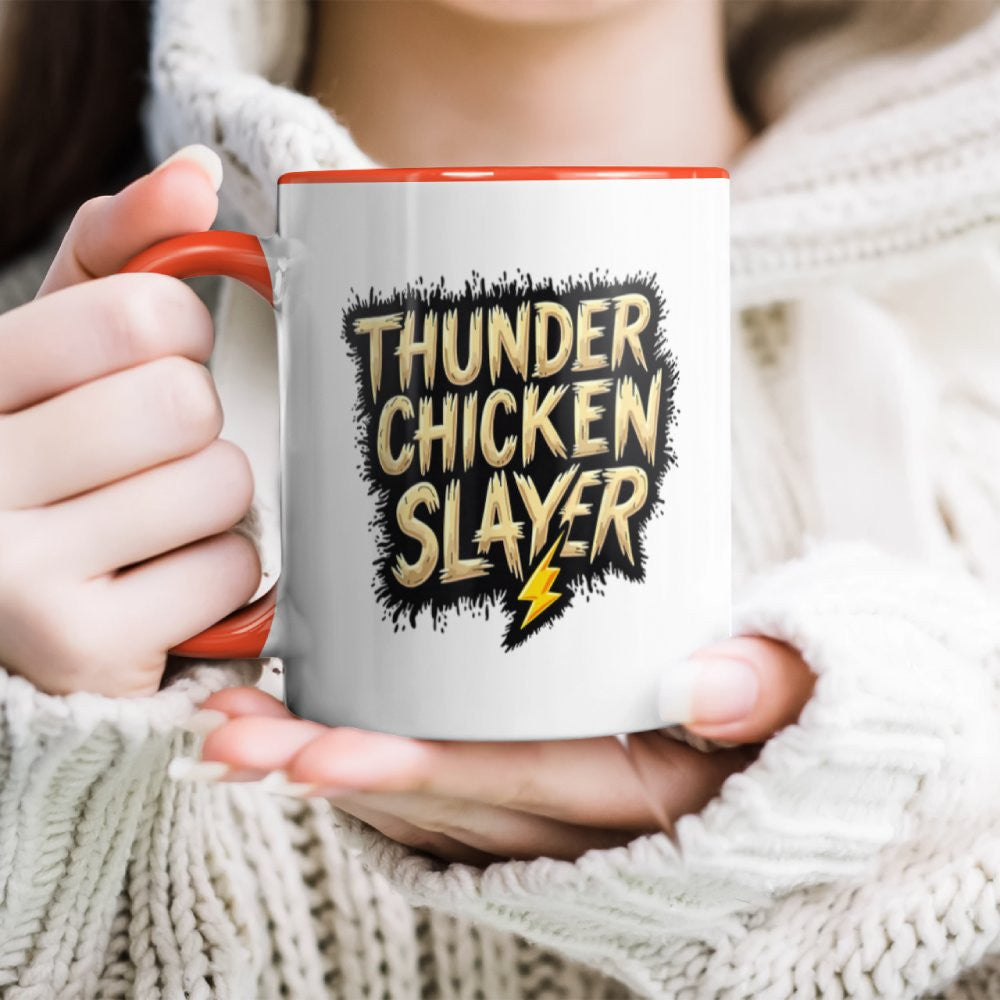 Thunder Chicken Slayer Funny Turkey Hunting Accent Mug