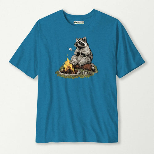 Raccoon Marshmallow Roaster T-Shirt