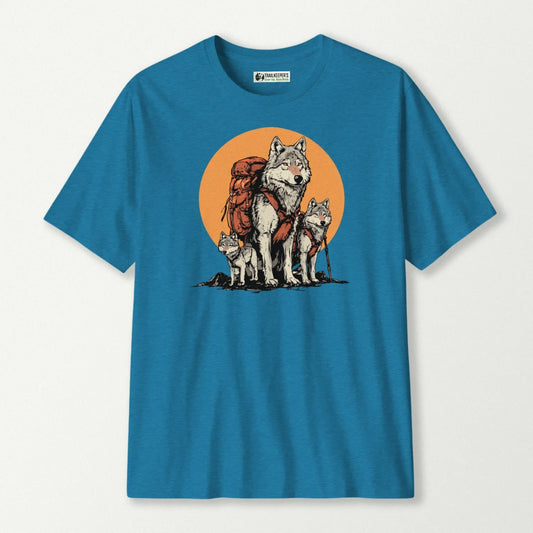 Wolf Backpacker Family T-Shirt