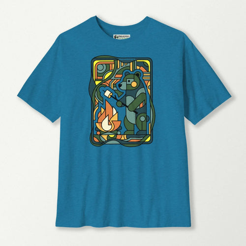 Bauhaus Bear Marshmallow Roaster T-shirt