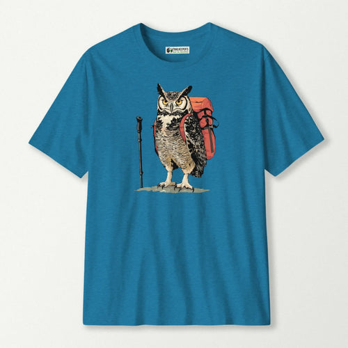 Great Horned Owl Backpacker T-Shirt