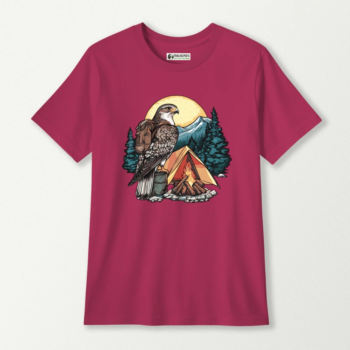 Falcon Backpacker Camping Kids T-Shirt