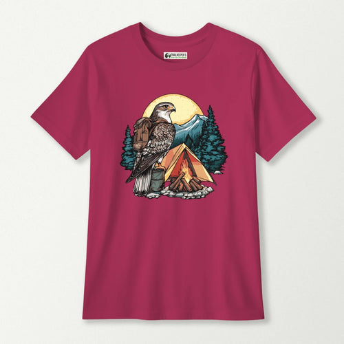 Falcon Backpacker Camping Kids T-Shirt