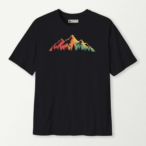 Rainbow Mountain Scene T-Shirt