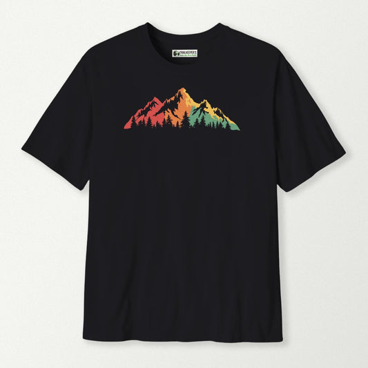 Rainbow Mountain Scene T-Shirt