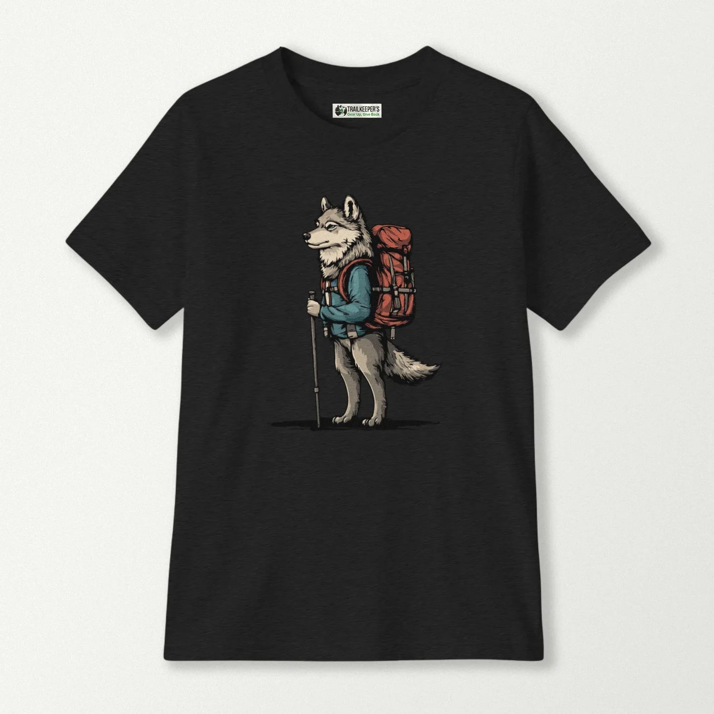 Wolf Backpacker Kids T-Shirt