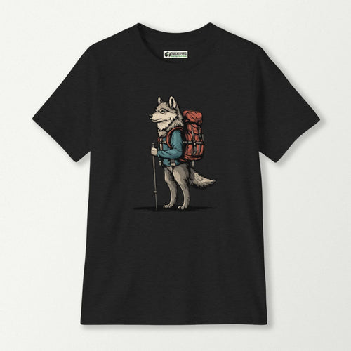 Wolf Backpacker Kids T-Shirt