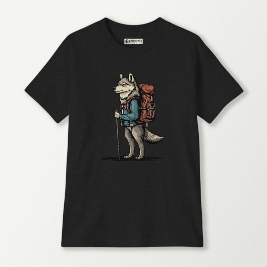 Wolf Backpacker Kids T-Shirt