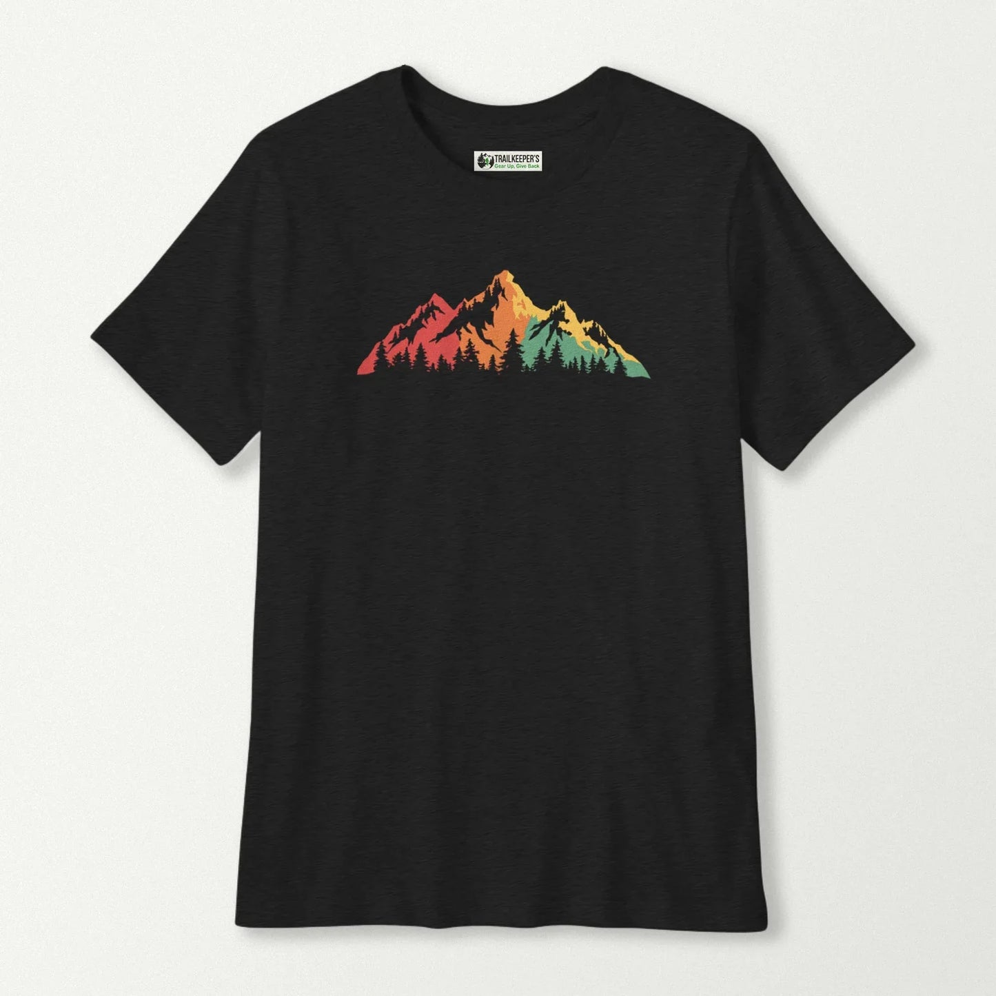 Rainbow Mountain Scene Kids T-Shirt