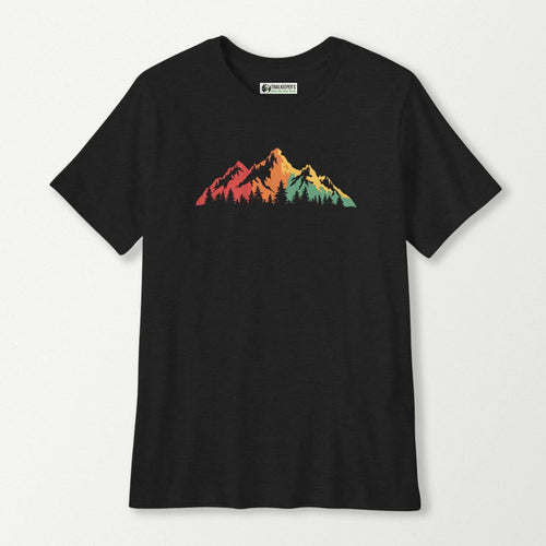 Rainbow Mountain Scene Kids T-Shirt