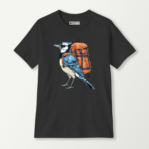 Blue Jay Backpacker Kids T-Shirt