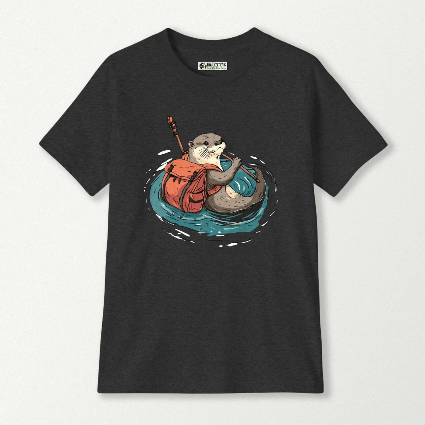 Otter Fording River Kids T-Shirt