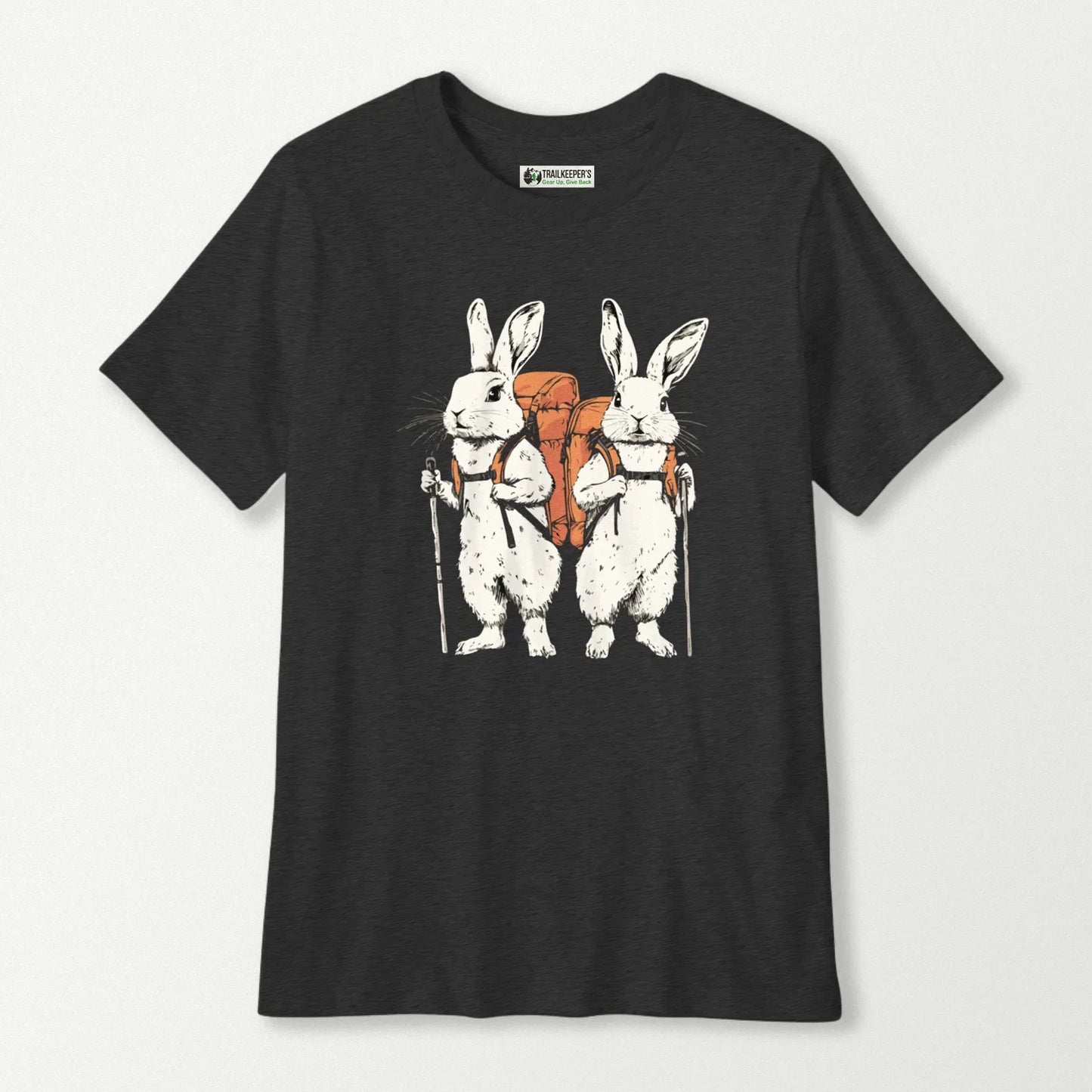 Rabbit Backpacker Couple Kids T-Shirt