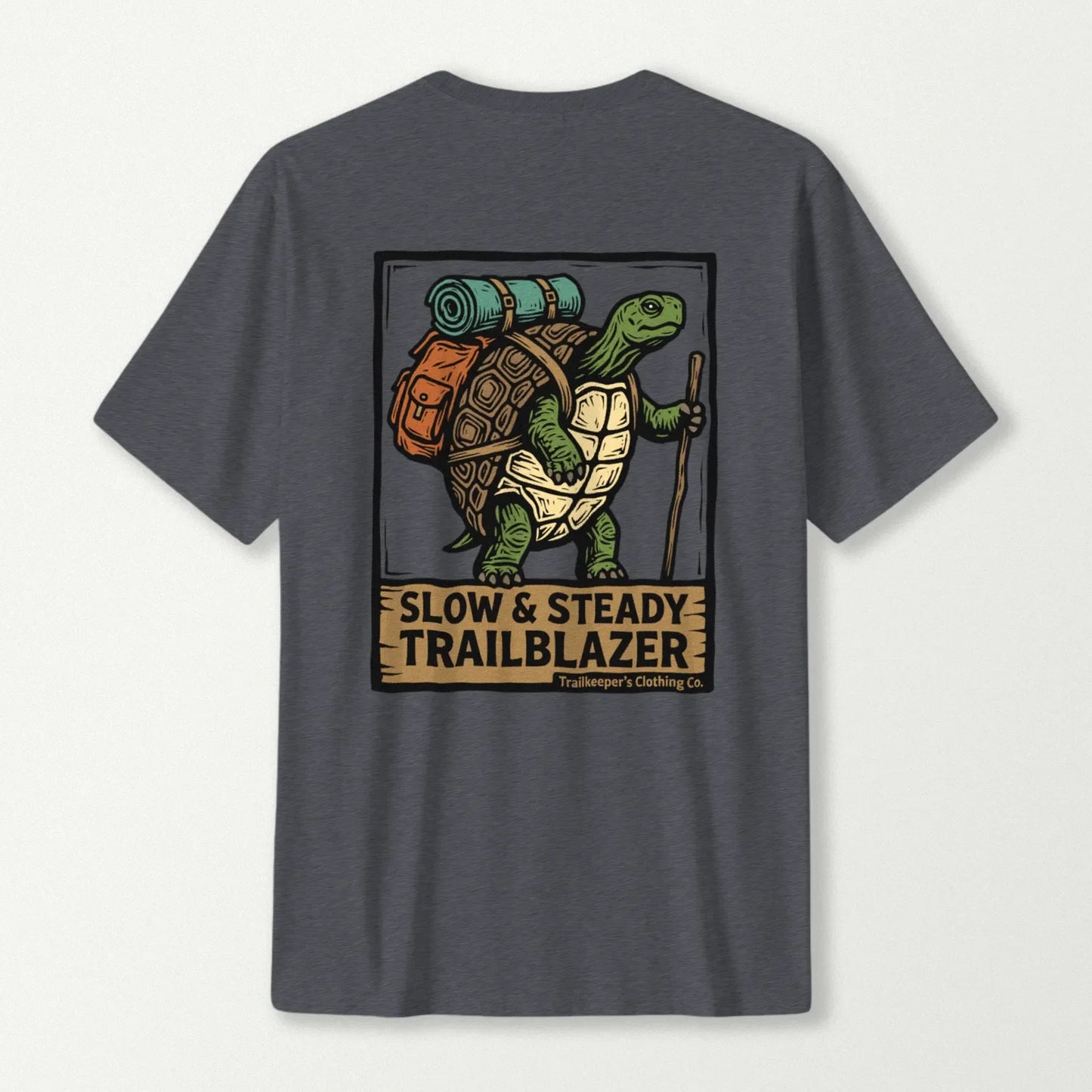 Slow & Steady Tortoise Backpacker T-Shirt