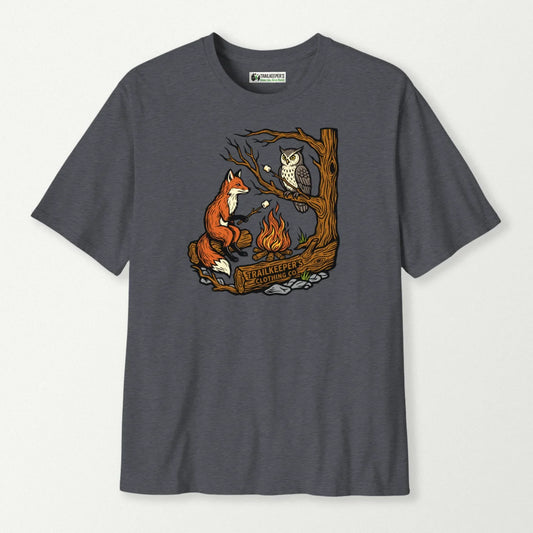 Fox and Owl Marshmallow Roaster T-Shirt