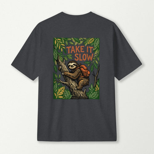 Take It Slow Sloth Backpacker T-Shirt