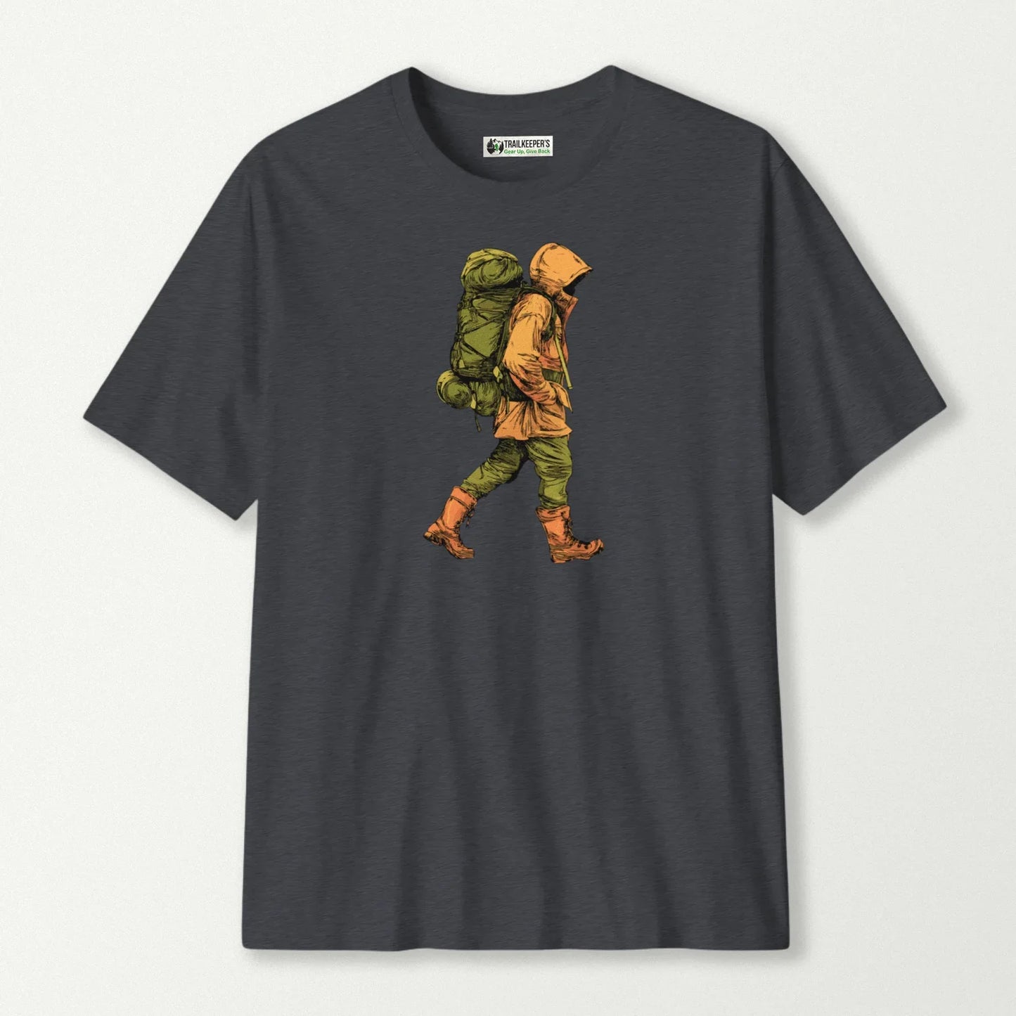 Backpacker In Raingear T-Shirt