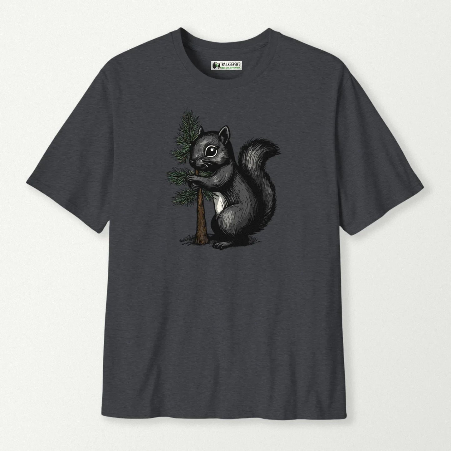 Black Squirrel Tree Hugger T-Shirt