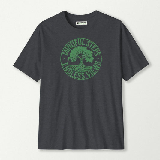 Mindful Steps, Endless Views T-Shirt