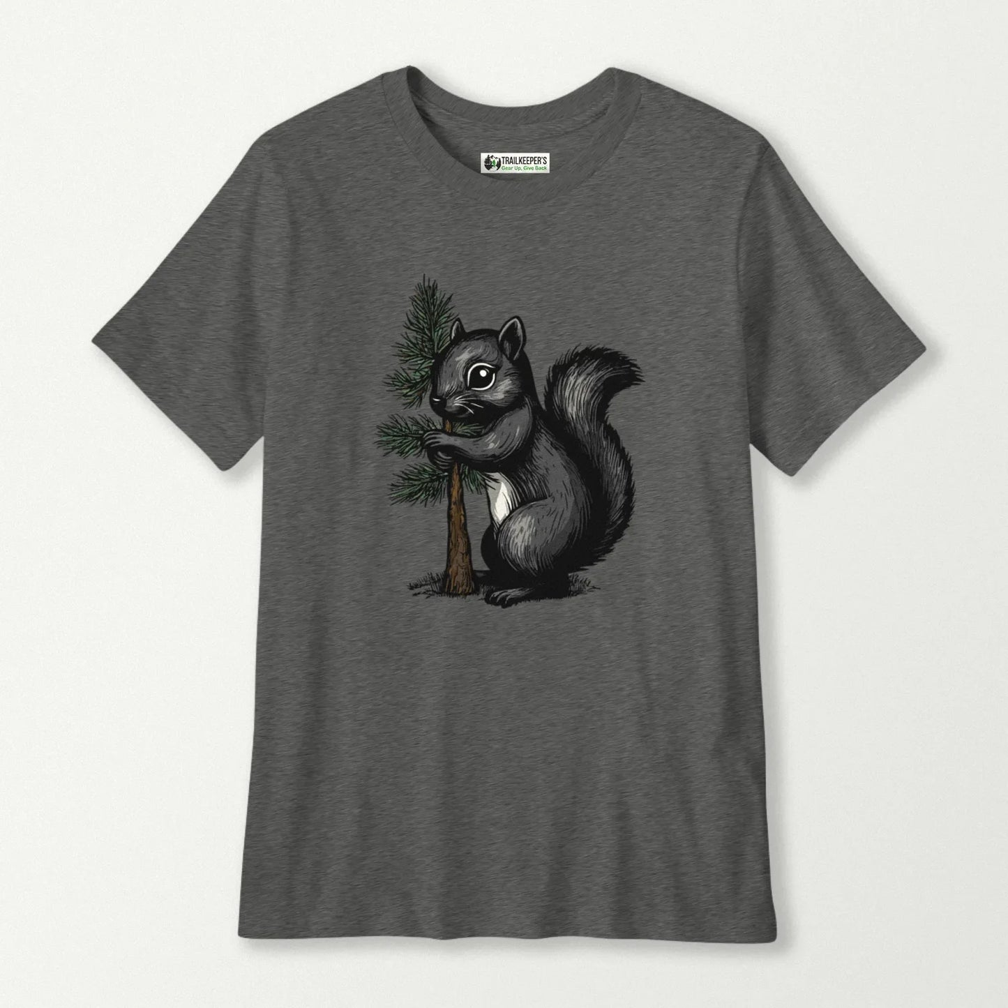 Black Squirrel Tree Hugger Kids T-Shirt