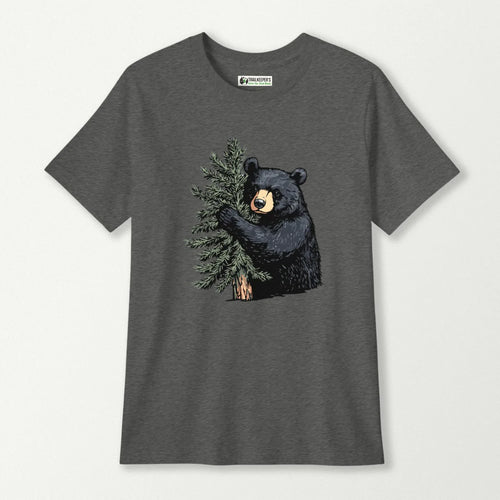 Black Bear Tree Hugger Kids T-Shirt