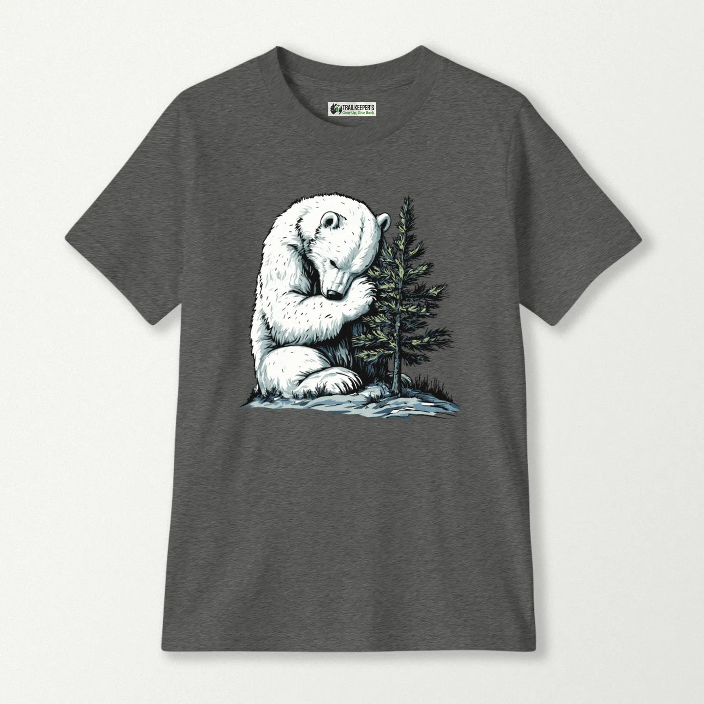 Polar Bear Tree Hugger Kids T-Shirt