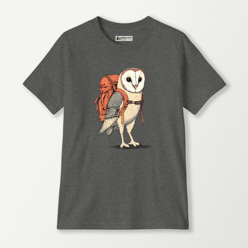 Barn Owl Backpacker Kids T-Shirt