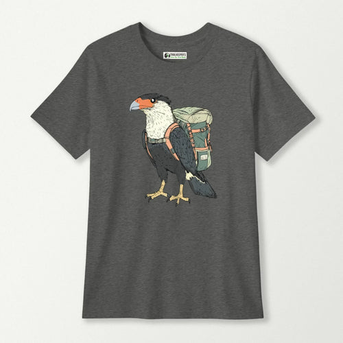 Crested Caracara Backpacker Kids T-Shirt